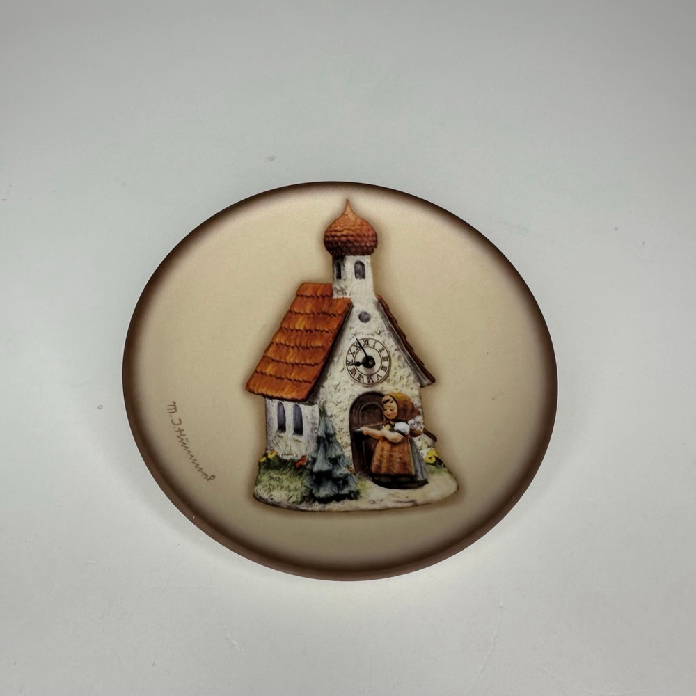 Vintage Hummel Chapel Time Motif Mini Plate HUM 886 Goebel Germany 1998 Decor